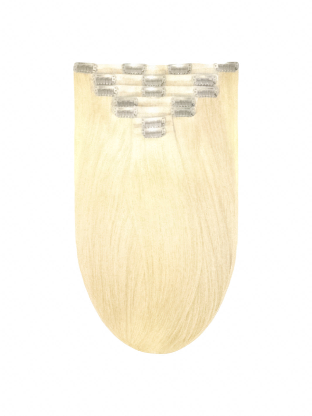 Phoenix Crown Diamond - Crystal Blonde 12" Luxury Clip In Virgin Human Hair Extensions, 140g