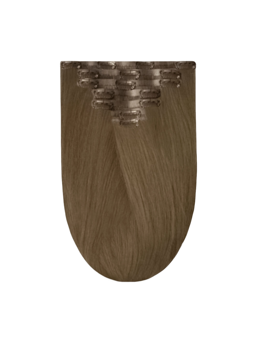 Phoenix Crown Diamond - Truffle Ash 10" Luxury Clip In Virgin Human Hair Extensions, 140g