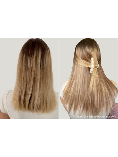 Phoenix Crown Diamond - Chestnut Spark 12" Luxury Clip In Virgin Human Hair Extensions, 140g