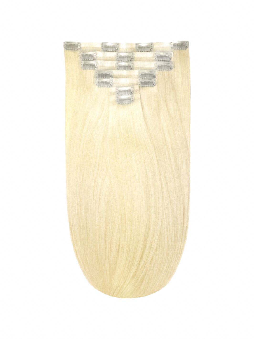 Phoenix Crown Royal - Crystal Blonde 14" Luxury Clip In Virgin Human Hair Extensions, 160g