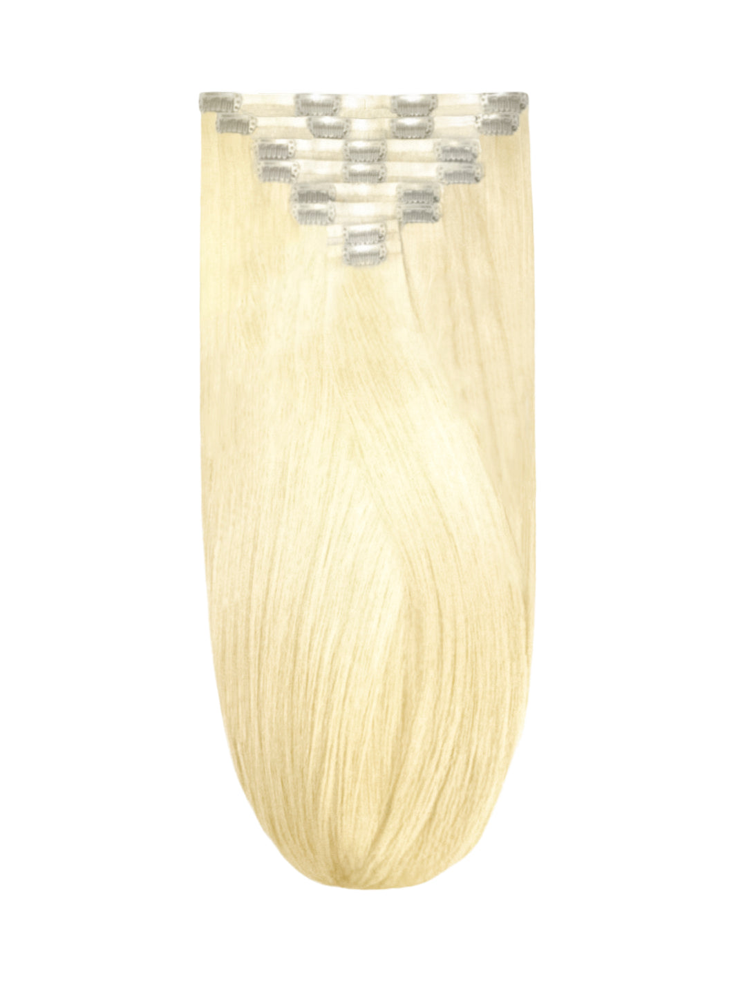 Phoenix Crown Royal - Crystal Blonde 16" Luxury Clip In Virgin Human Hair Extensions, 180g