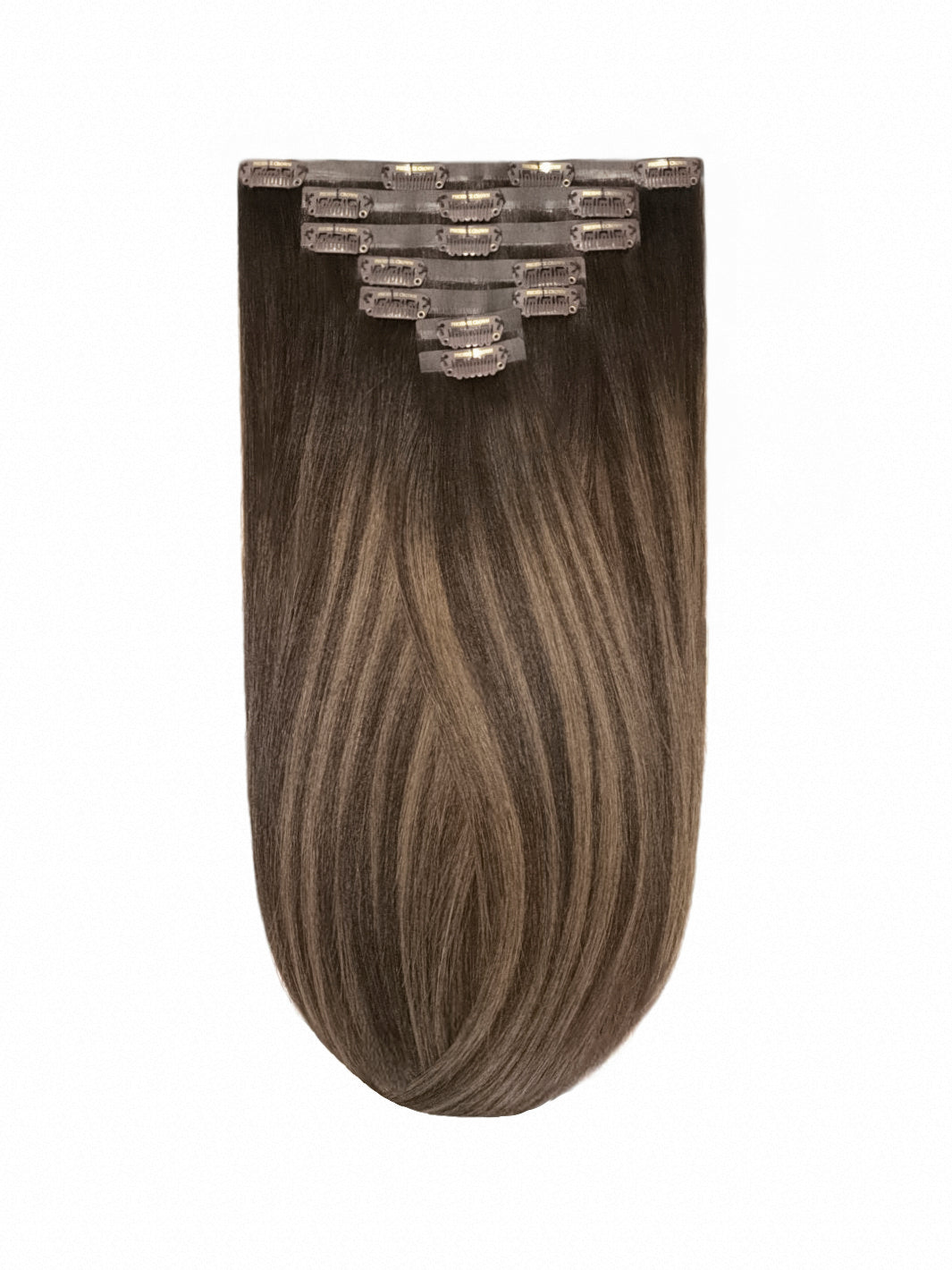 Phoenix Crown Royal - Dark Baroness 14" Luxury Clip In Virgin Human Hair Extensions, 160g